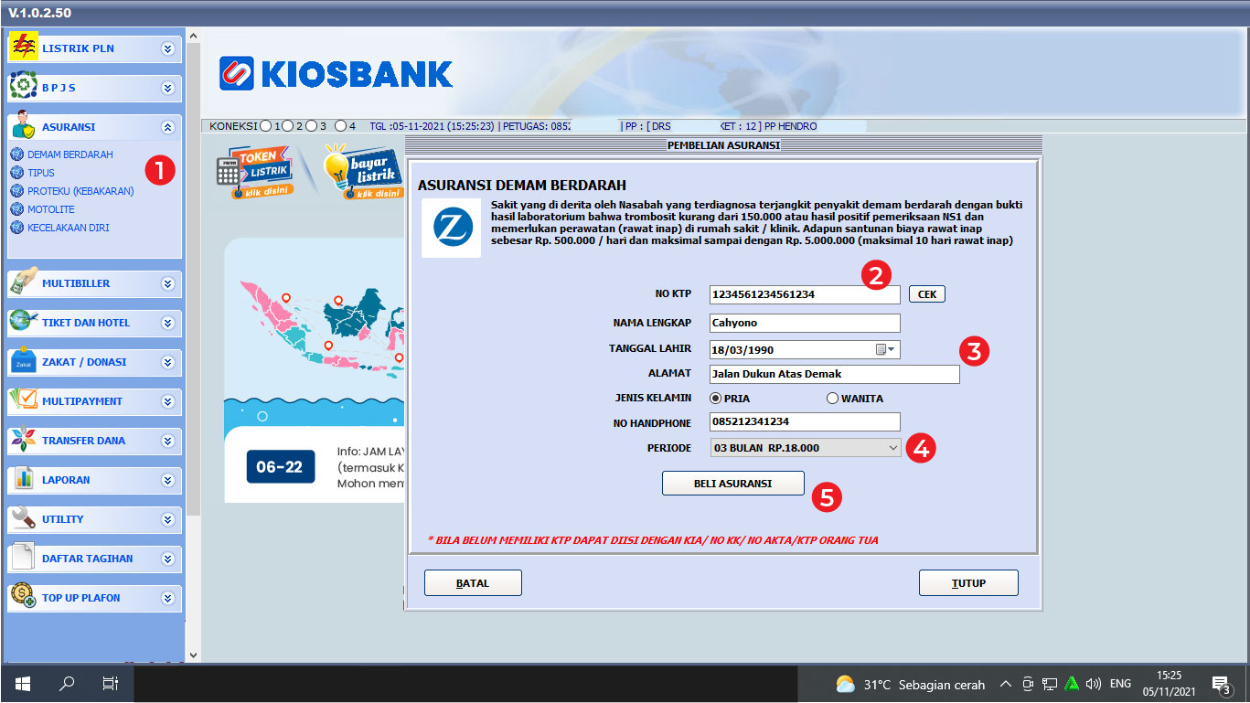 Zurich Asuransi (Asuransi Adira) dan Fee Produk Asuransi di Kiosbank