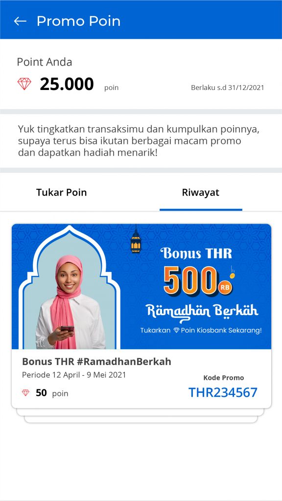Bonus THR Rp 500.000 Ramadhan Berkah – Promo Poin Kiosbank