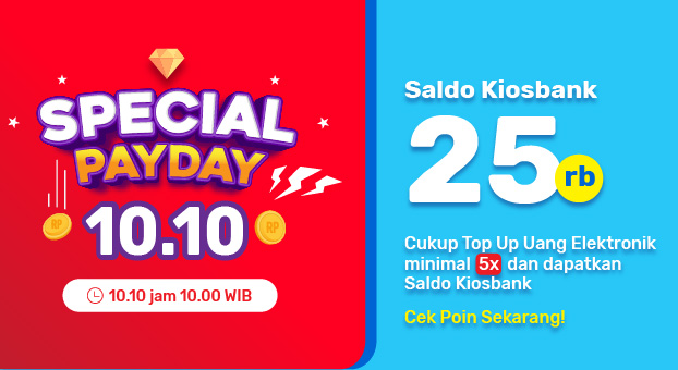 Special Payday 10.10 - Promo Poin Kiosbank Oktober Mantab