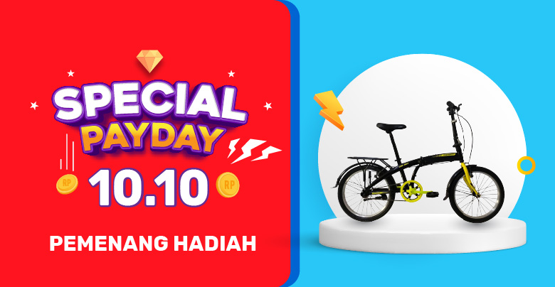 Pemenang Promo Special Pay Day 10.10 Hadiah Sepeda Lipat
