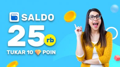 Promo Poin Januari 2022 - Hadiah Saldo 25K Tukar 10 Poin