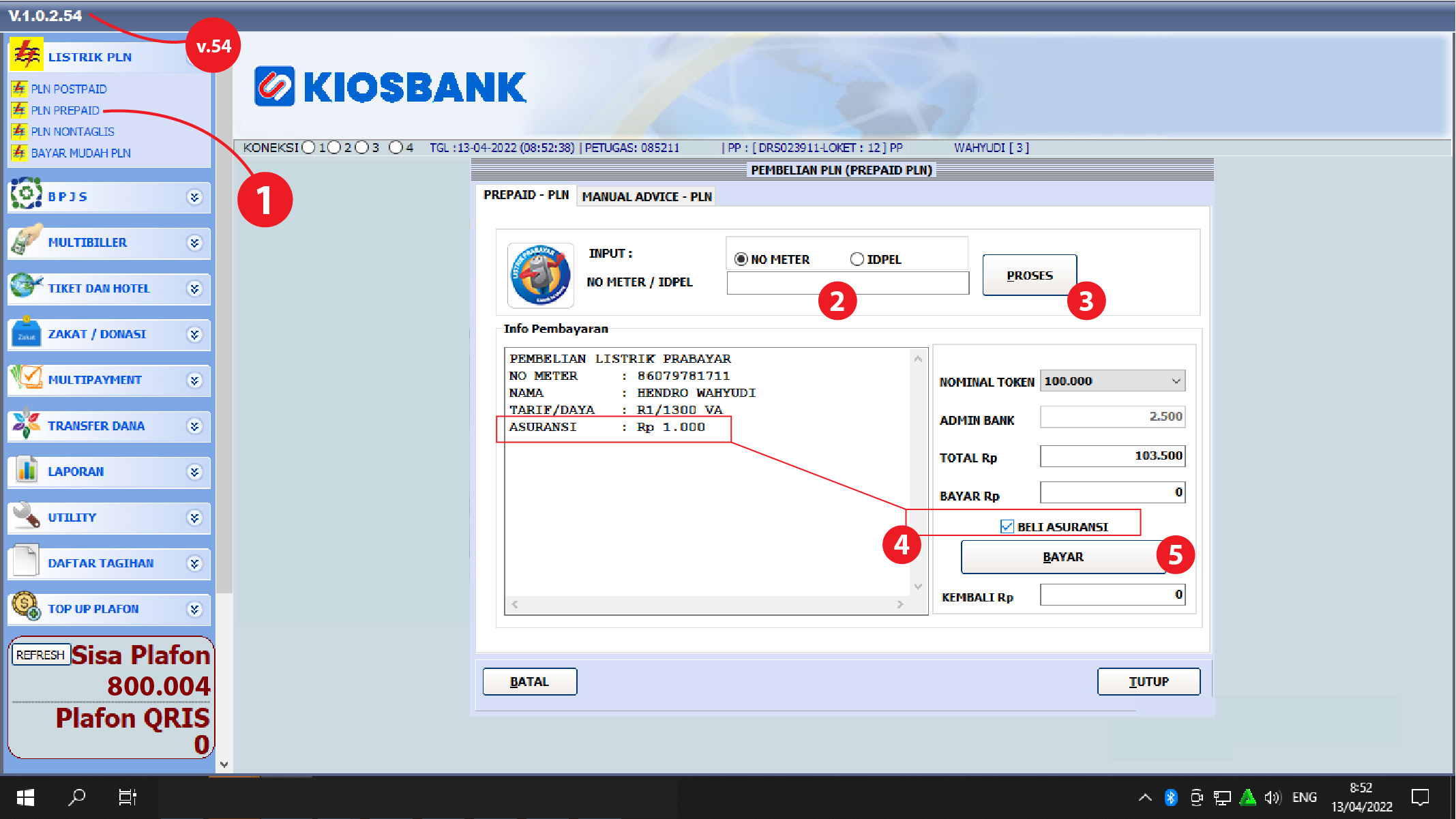 Asuransi Pemadaman PLN PDAM dan Santunan Kecelakaan