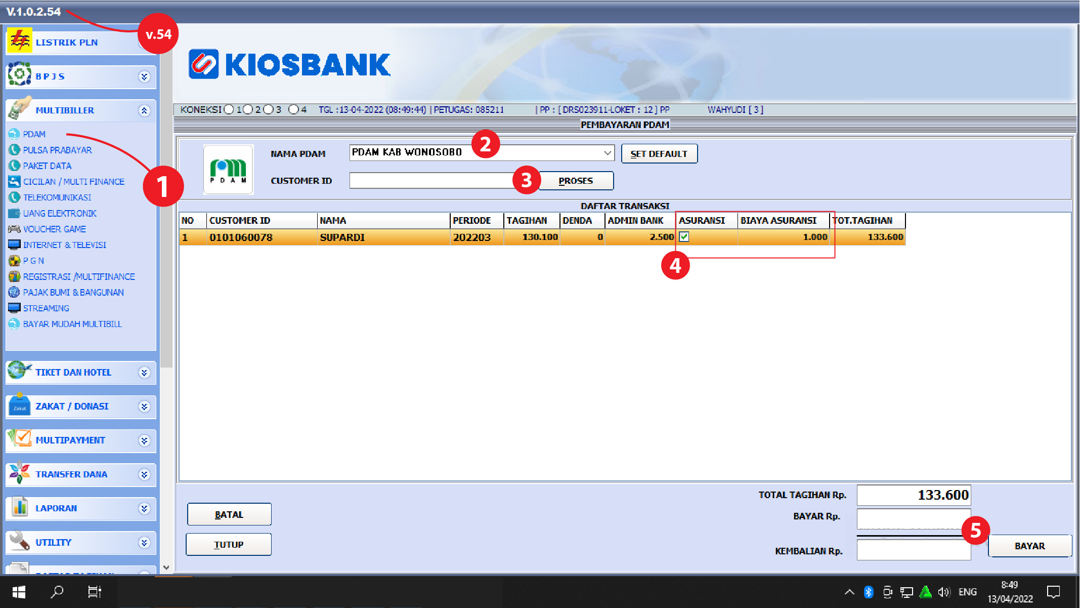 Asuransi Pemadaman PLN PDAM dan Santunan Kecelakaan