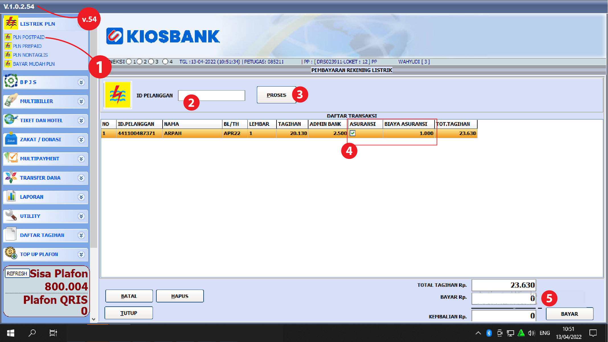 Asuransi Pemadaman PLN PDAM dan Santunan Kecelakaan