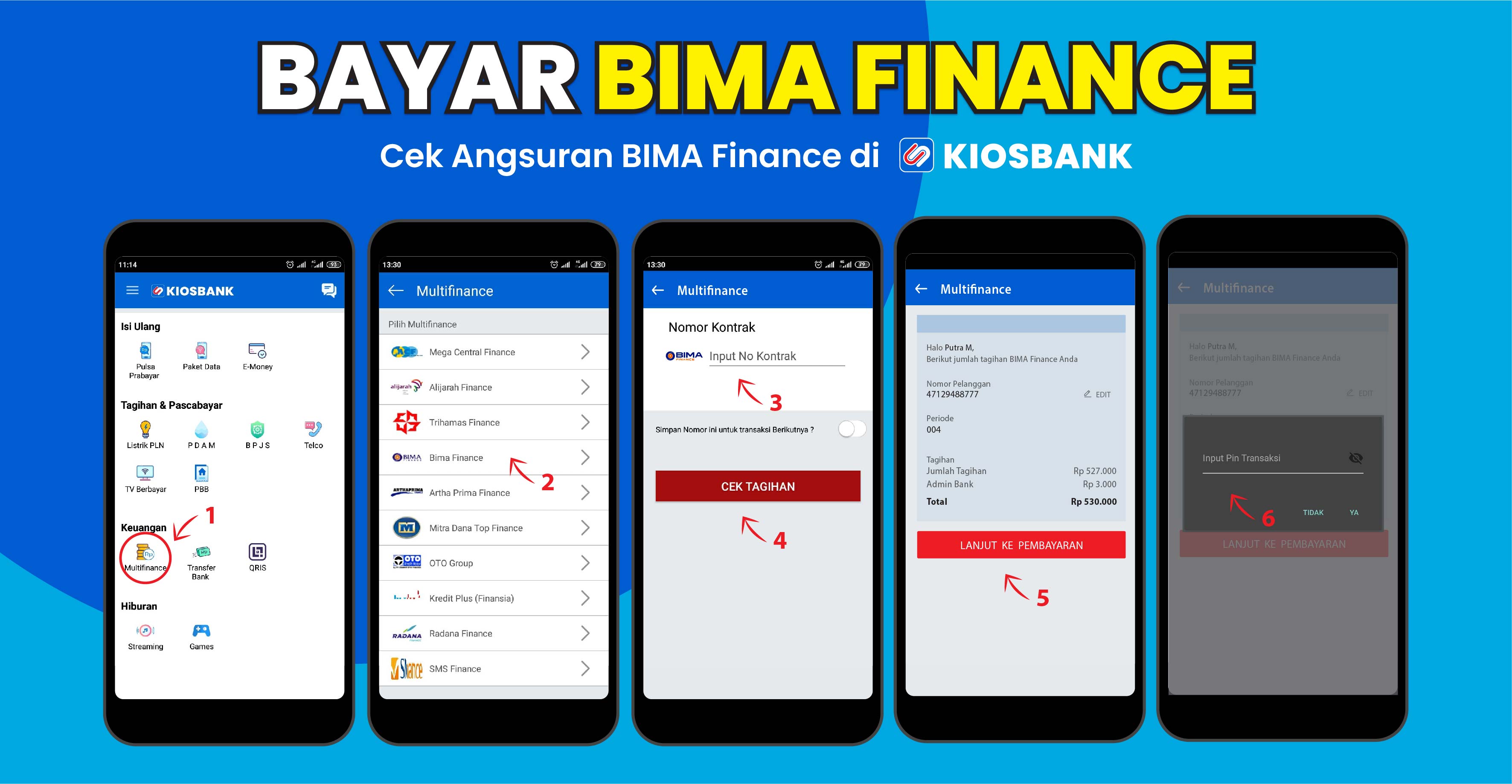 Cara Bayar Cicilan Bima Finance, Cek Angsuran Tagihan Kredit melalui Aplikasi Kiosbank