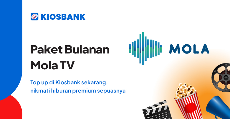 Paket Mola TV Voucher Bulanan Entertainment Sport Single Double di Kiosbank