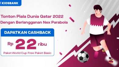 Promo Paket World Cup Nex Parabola Piala Dunia Qatar 2022 Free Basic di aplikasi Kiosbank