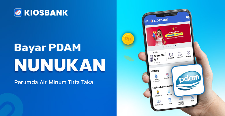 Bayar PDAM Nunukan Cek Tagihan Perumda Tirta Taka lewat HP di aplikasi Kiosbank