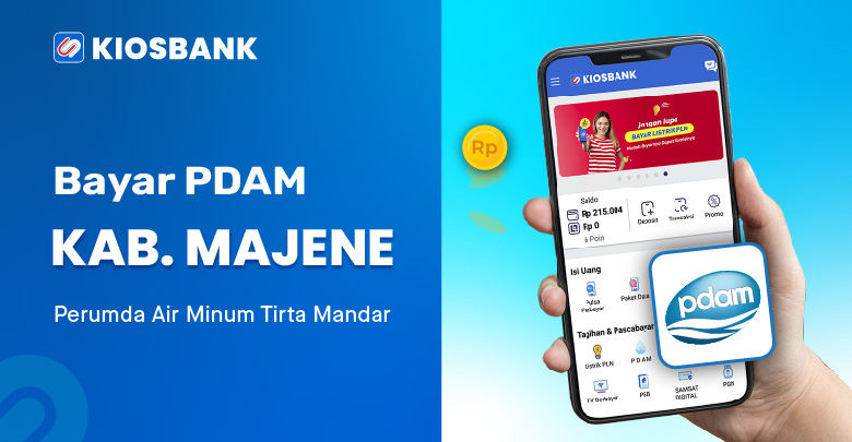 Bayar PDAM Majene Cek Tagihan Perumd Air Minum Tirta Mandar di Kiosbank aja