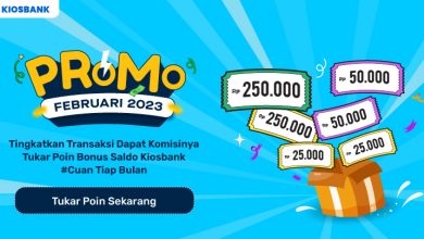 Promo Cuan Februari Mitra Kiosbank Terus Cuan Tiap Bulan bonus saldo dan hadiah lainnya