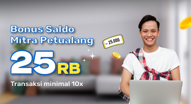 Promo Cuan Februari Mitra Kiosbank hadiah saldo Rp 25.000 mitra petualang