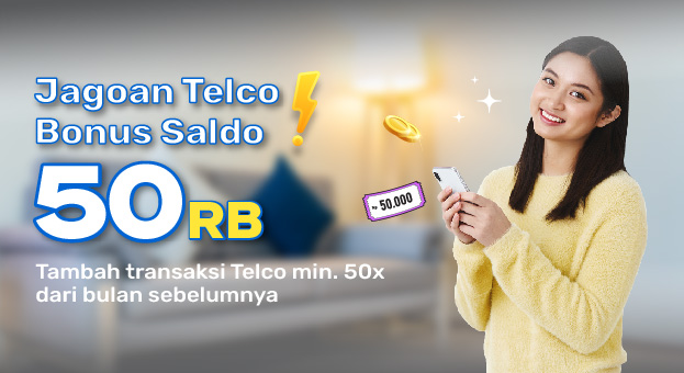 Promo Cuan Februari Mitra Kiosbank hadiah saldo Rp 50.000 juragan telco