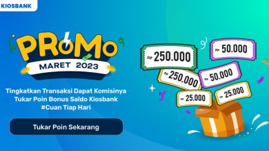 Promo Cuan Maret Transaksi BPJS Kesehatan dan Top Up Uang elektronik Dobel Cuan Tiap Bulan di aplikasi Kiosbank