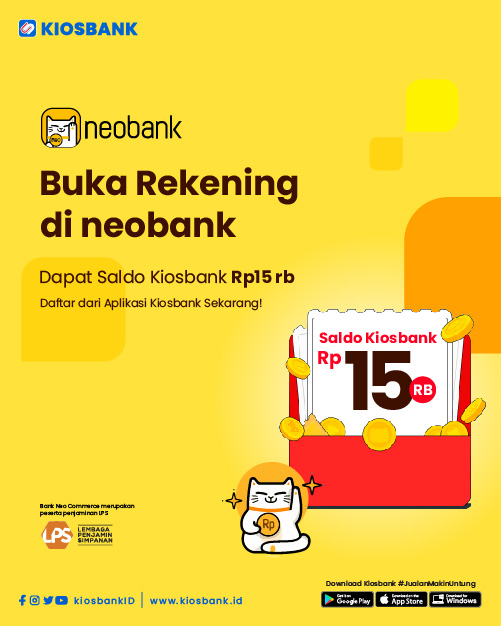promo daftar neobank hadiah saldo kiosbank Buka Rekening Bank Neo Commerce BNC