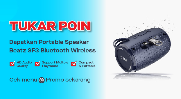 Promo Juli Kiosbank Tukar Poin Hadiah Portable Speaker Beatz SF3 Bluetooth Wireless Audio