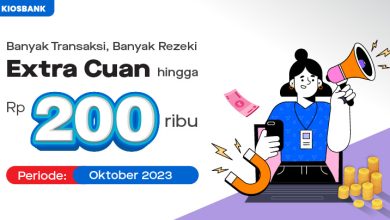 Promo Oktober Kiosbank Rezeki Bulanan Tukar Poin Bonus Saldo Hingga 500 Ribu