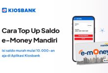 Top Up Saldo e-Money Mandiri dan Cara Update Saldo mudah isi langsung dari aplikasi Kiosbank di HP NFC