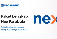 Voucher Paket Nex Parabola update terlengkap terbaru termurah hanya di kiosbank