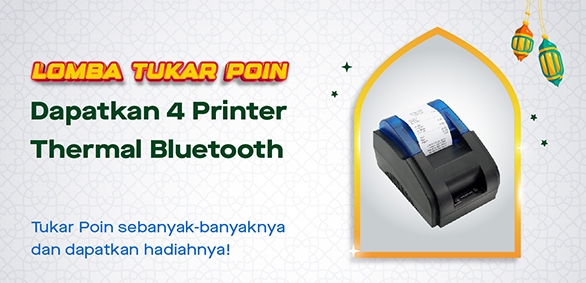 Lomba Tukar Poin Hadiah Printer Thermal Bluetooth Promo Kiosbank