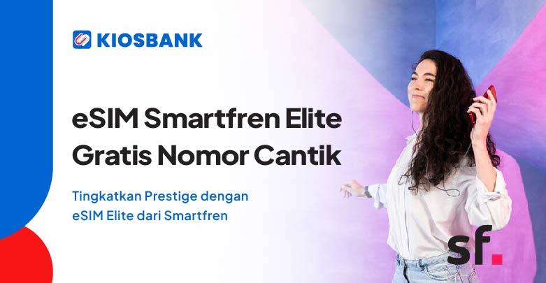 Beli eSIM Smartfren Gratis Nomor Cantik Bayar tagihan Pascabayar di Kiosbank