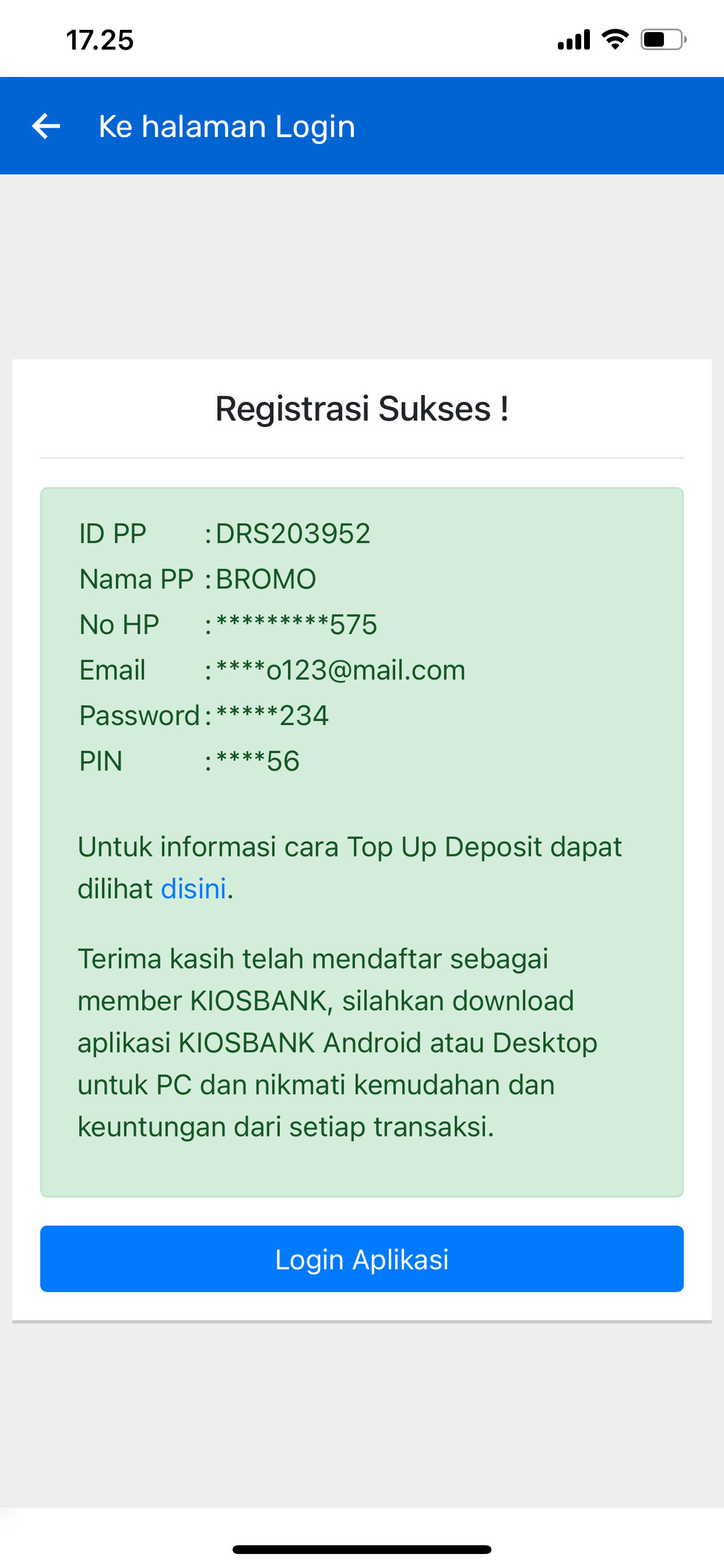 cara daftar Kiosbank ios iphone Jadi Mitra Kiosbank PPOB Online