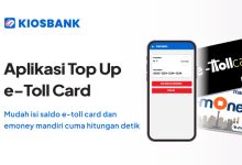 Aplikasi Top Up e-Toll Card e-Money Mandiri dari HP dengan Kiosbank