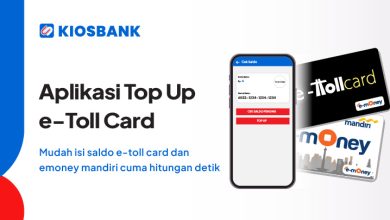 Aplikasi Top Up e-Toll Card e-Money Mandiri dari HP dengan Kiosbank