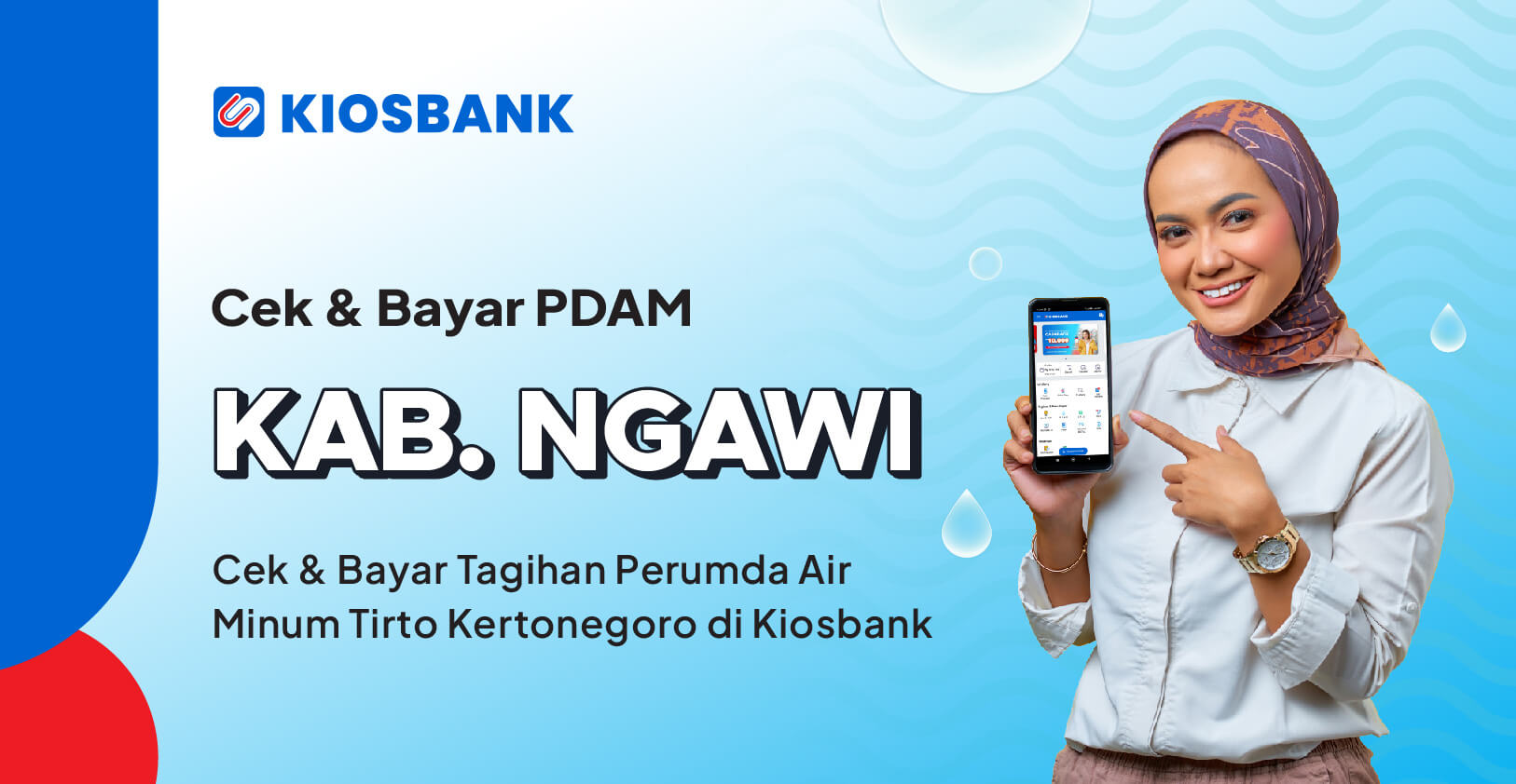 Bayar PDAM Ngawi Perumda Air Minum Tirto Kertonegoro di Kiosbank