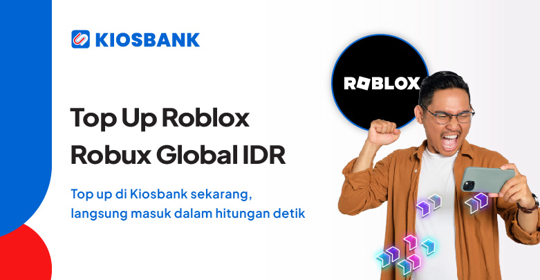 Top Up Roblox Robux Global IDR Credit Gift Card Voucher di Kiosbank