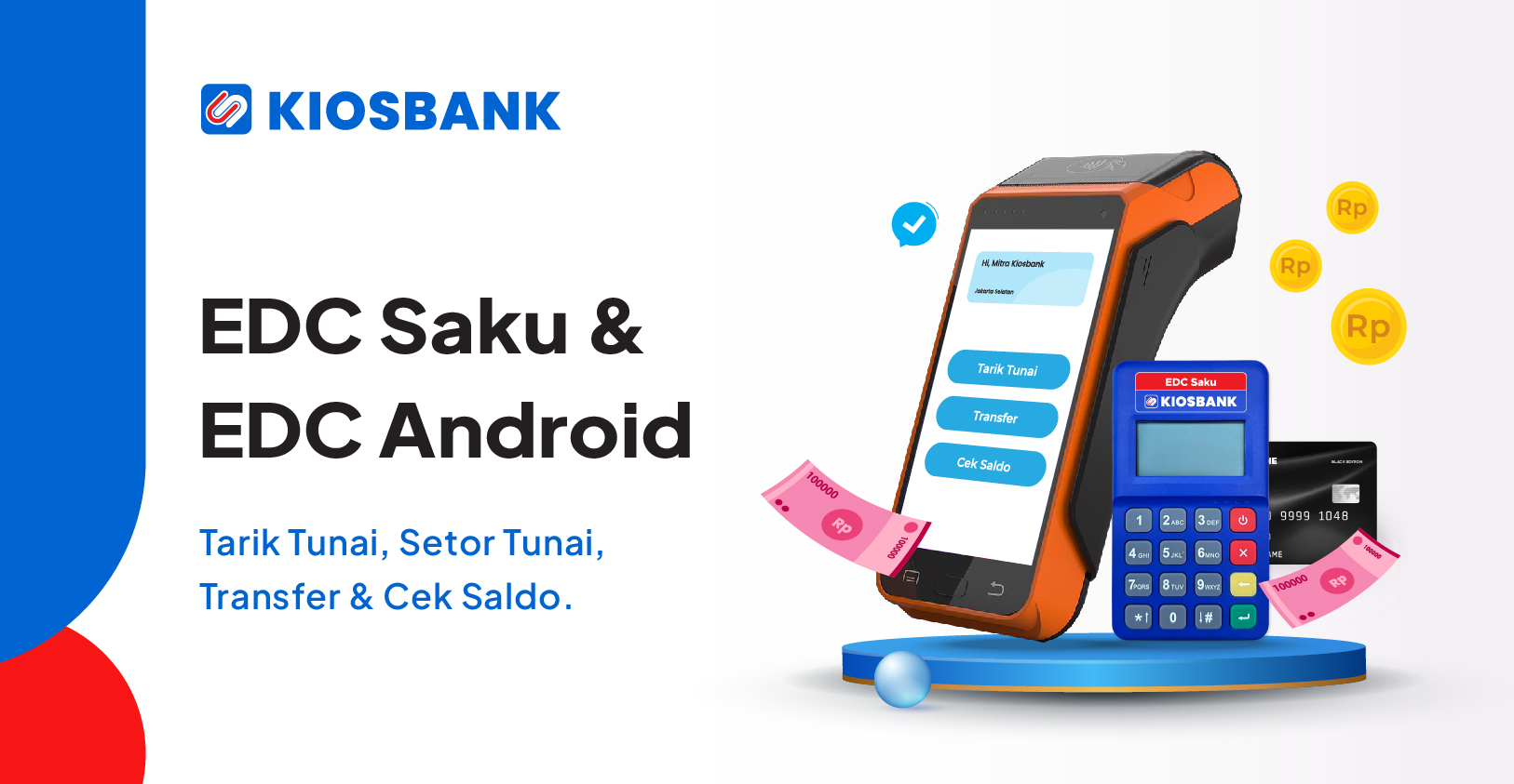 Jual Mesin EDC Mini ATM Kiosbank Bisa Tarik Tunai Setor Transfer Cek Saldo Semua Bank