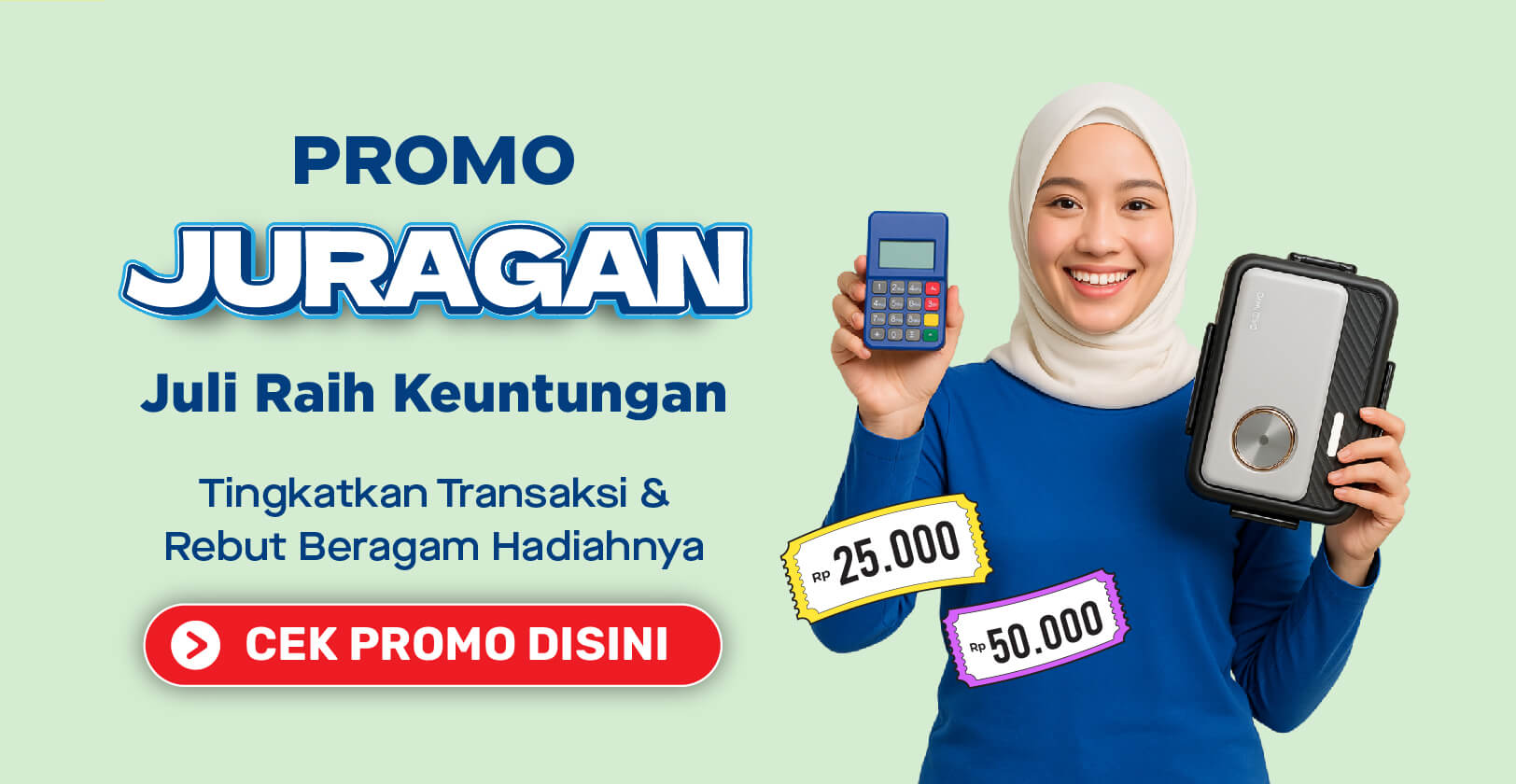 Promo Juragan Juli Raih Keuntungan Mitra Kiosbank Agen Pulsa dan PPOB
