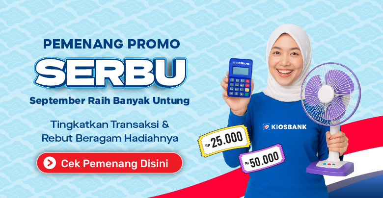 Pemenang Promo Serbu September Raih Banyak Untung Mitra Kiosbank