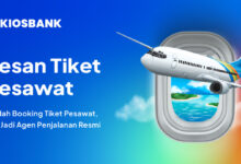 Cara Pesan Tiket Pesawat Murah Booking di Aplikasi Kiosbank Aja