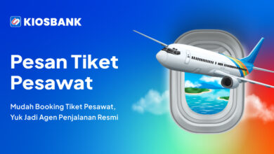 Cara Pesan Tiket Pesawat Murah Booking di Aplikasi Kiosbank Aja