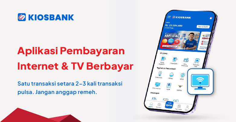 Aplikasi Pembayaran Internet & TV Berlangganan Lengkap Mitra Kiosbank