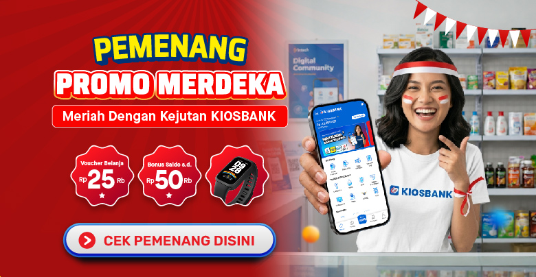 Pemenang Promo Merdeka Semarak HUT Ke-81 RI Mitra Kiosbank PPOB